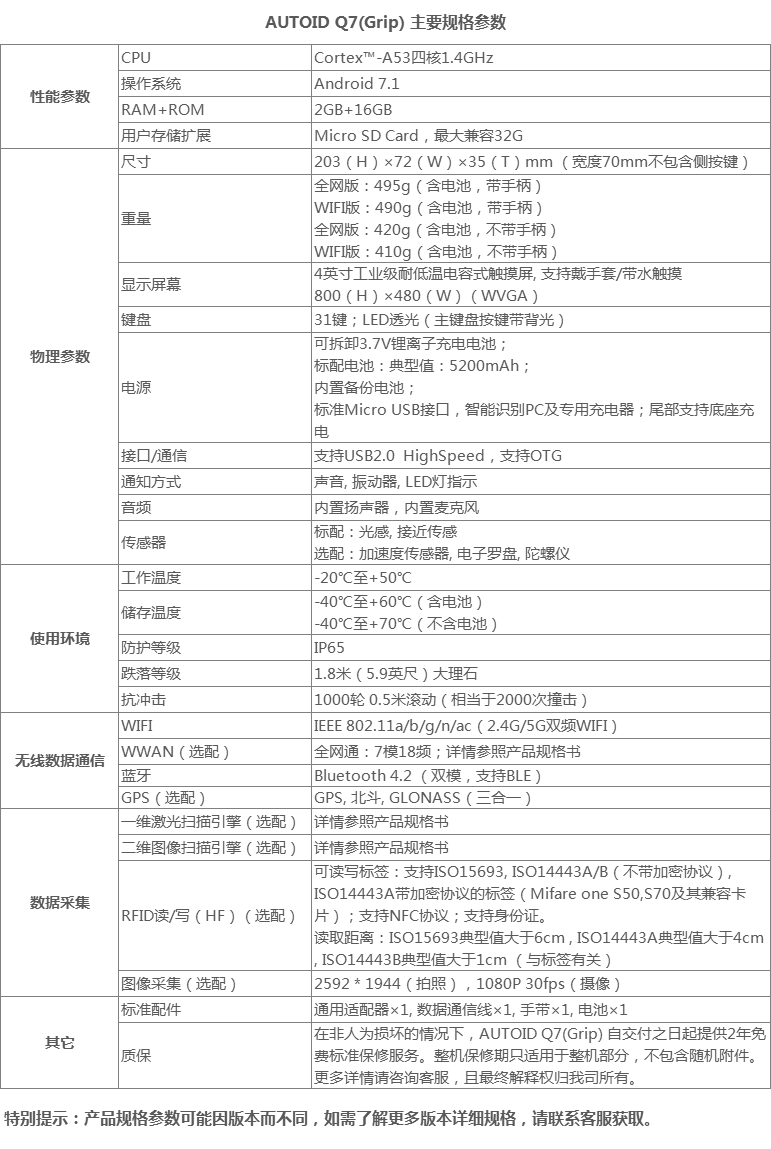 東大AUTOID Q7(Grip) 倉儲物流遠(yuǎn)距離手持終端PDA參數(shù).png